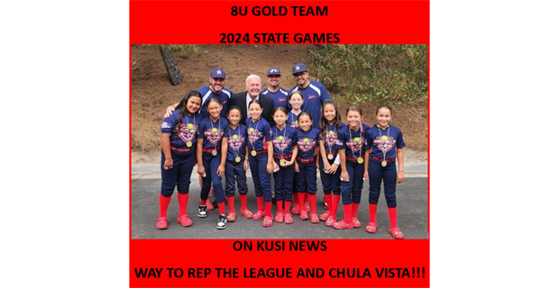 8U Gold on KUSI for State Games (1 of only 35 teams)